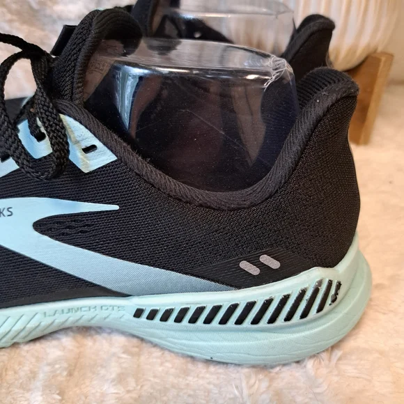 Brooks Launch GTS 8 Black Blue Running Shoes Sneaker Women’s Size 8.5 - Picture 8 of 16